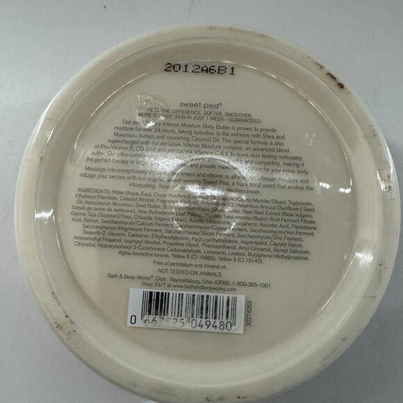 Bath & Body Work Signature Collection SWEET PEA Body Butter Intense  7oz (READ) - Picture 2 of 3